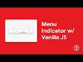 Animated Menu Indicator with HTML, CSS, & Vanilla JavaScript - Live Coding | EL Creative Media
