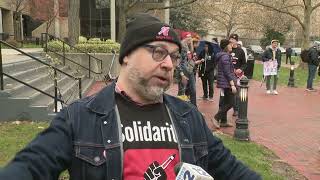 Rutgers professors hold rally to demand new contract, pay increase