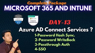 Microsoft Azure AD Components ! Password Hash Sync , Password Writeback ! SSO !