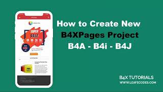 B4XPages 1 - How to Create and start New B4XPages Project