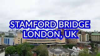 Stamford Bridge Stadium, Chelsea FC, UK, Drone Footage (4K)