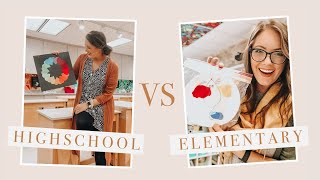 Teaching HIGHSCHOOL VS ELEMENTARY School | FIVE Main Differences + Answering YOUR Questions!