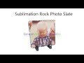 How to use a flat heat press and sublimation process to transfer a photo onto rock photo slate