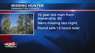 Missing hunter from Alexandria found after short search in Black Hills