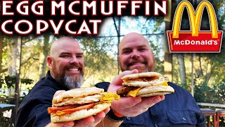 SIMPLE AND AMAZING! EGG MCMUFFIN COPYCAT MADE ON THE BLACKSTONE GRIDDLE! EASY RECIPE
