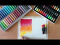 brustro oil pastel vs camel oil pastel unboxing comparison best art materials