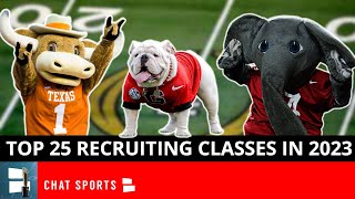 Top 25 College Football Recruiting Classes On 2023 National Signing Day Led By Alabama & Georgia