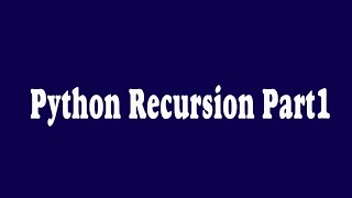 01_Python Recursion Part1 - Factorial example (Arabic)