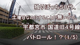 独りぼっち５０代、土曜日なのにすることが無いので、宇都宮市 国道旧４号線 パトロール！？（1/5）