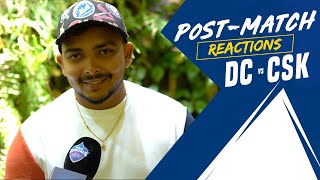 Prithvi Shaw Post-Match Interview | DC v CSK | IPL 2021