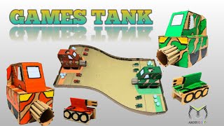 Membuat Permainan Tank dari Kardus | Games Tank | Mini Games #15