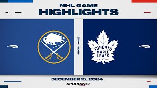 NHL Highlights | Sabres vs. Maple Leafs - December 15, 2024