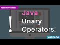 What are Unary Operators in Java? With Example - Easy explanation from Karpado.com