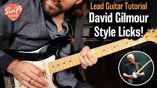 David Gilmour Style Guitar Licks | Pink Floyd Soloing Lesson w/ Tabs!
