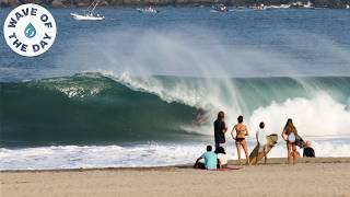 Wave of the Day: 12-Year-Old Kalama Stratton Barreled at Puerto Escondido!