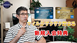 ANAアメックスの新規入会特典はマイルがガッツリ貯まる