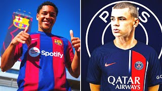 NEW TRANSFERS in TOP FOOTBALL 😱 VITOR ROQUE at BARCELONA - MOSCARDO to PSG - RAPHINHA to ARSENAL