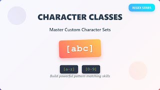 Character Classes in Regular Expressions: A Beginner's Guide with Square Brackets!