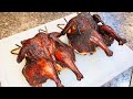 Hanging Spatchcock Chicken on the Oklahoma Joe’s Bronco - Baker’s BBQ