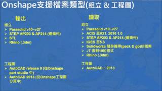 20160819線上研討-利用Onshape與現有CAD系統並行使用