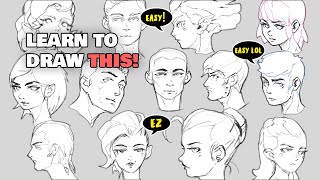 HOW TO DRAW SIMPLE FACES (easy)