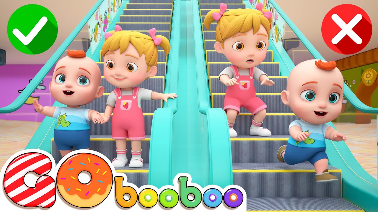 Escalator Safety Song Educational Kids Songs Gobooboo Kids Song
