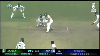 MARNUS LABUSCHAGNE WICKET TODAY , ASHWIN WICKET OF MARNUS LBW #india #indvsaus #bgt