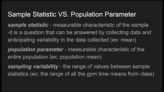 Sampling Variability Explained