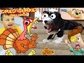 PUPPY vs STAIRS! OREO GURKEY TURKEY CHALLENGE + SONG (FUNnel Family Music Video Vision)
