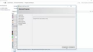 How to uninstall SQL Server 2016 instance.