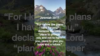 “God Has a Plan for You! ✨ | Jeremiah 29:11 #BibleVerse #Faith”