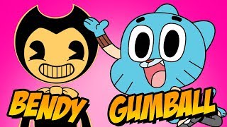 How to Draw Bendy + Gumball | Fusion Challenge