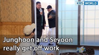 Junghoon and Seyoon really get off work (2 Days & 1 Night Season 4 Ep.116-6) | KBS WORLD TV 220320