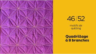 52 Quilting Patterns in 2024: 8-Point Grid - Pattern 46/52