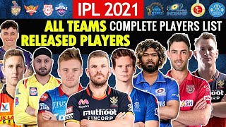 IPL Retained and Released Players 2021 All Teams Squad Complete Full List  IPL 2021  RCB CSK KKR