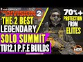 The Division 2 | THE 2 BEST *SOLO LEGENDARY BUILD* FOR THE SUMMIT | HIGH DAMAGE | TANK DPS PVE BUILD