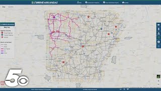 Icy road conditions Monday morning in Northwest Arkansas and the River Valley