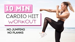 10 min CARDIO HIIT WORKOUT | No Jumping | No Wrists | Challenge Your Coordination