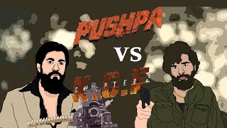 pushpa vs kgf trolls | pushpa vs kgf | kgf vs pushpa 2 d animation | Allu arjun | Yash | Funny Video