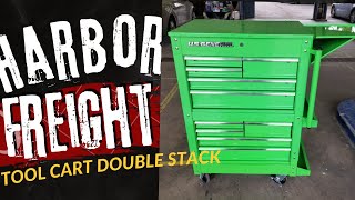 💥HARBOR FREIGHT 5 DRAWER TOOL CART DOUBLE STACK MODIFIED 💥