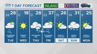 NEWS CENTER Maine Weather Video Forecast