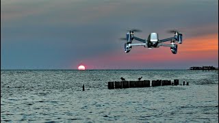 Can A Rising Drone Freeze Sunset?