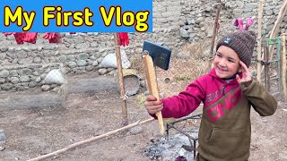 My First Vlog 🧡 || My First Video On Youtube || Shirazi Village Vlogs