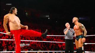 Raw: Randy Orton & The Great Khali vs. Wade Barrett & Cody