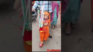 हरिद्वार से छोटे बच्चे की कावड़ |Haridwar se chhote bacche ki Kawd #babykawad #trending (2)