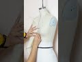 Mini Draping Tutorial: draping a pattern for a prom dress♡ // PROM Ep. 3 #shorts