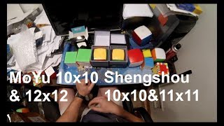 BIG Big Cube Unboxing (Moyu Meilong 10x10 \u0026 12x12 + Shengshou 10x10 \u0026 11x11)