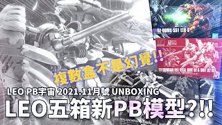 LEO五箱新PB模型?!!為了PB回去上班了?! LEO PB宇宙 2021.11月號 UNBOXING《新機動戰記鋼彈W》《機動戰士鋼彈F91》《機動戰士鋼彈 逆襲的夏亞》【借我彥一下】