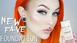 Nabla Close Up Futuristic Foundation Review \u0026 Wear Test | Evelina Forsell