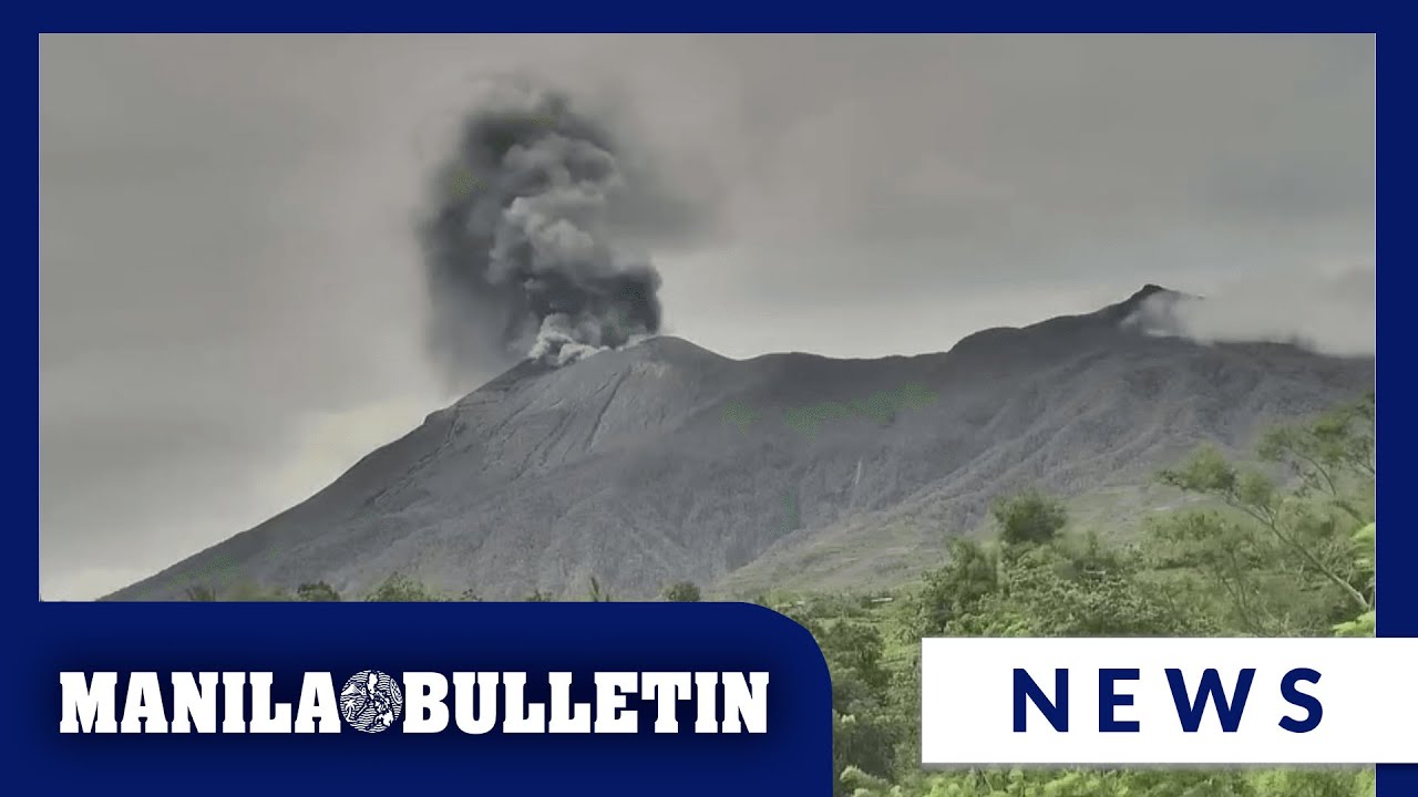 Kanlaon Volcano Spews ‘dark’ Ash Anew - YouTube